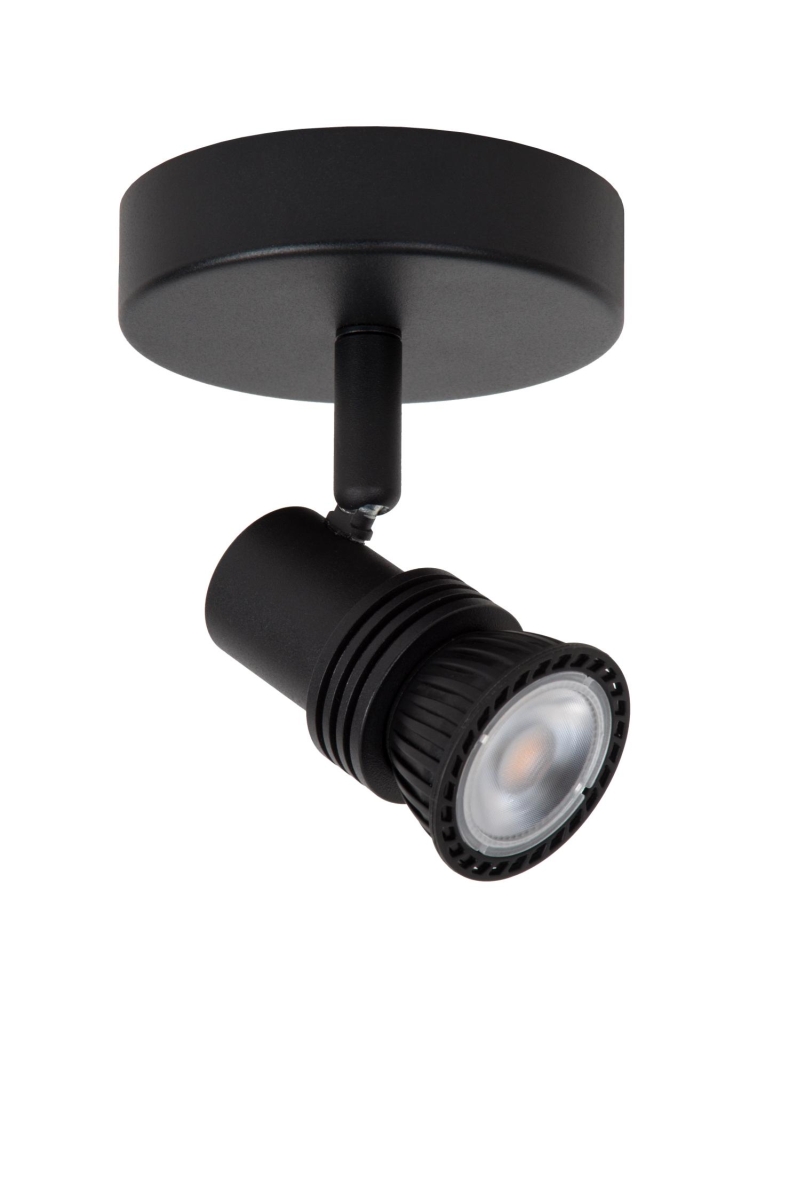 Lucide KIANTI - Ceiling spotlight - Ø 10 cm - 1xGU10 - Black